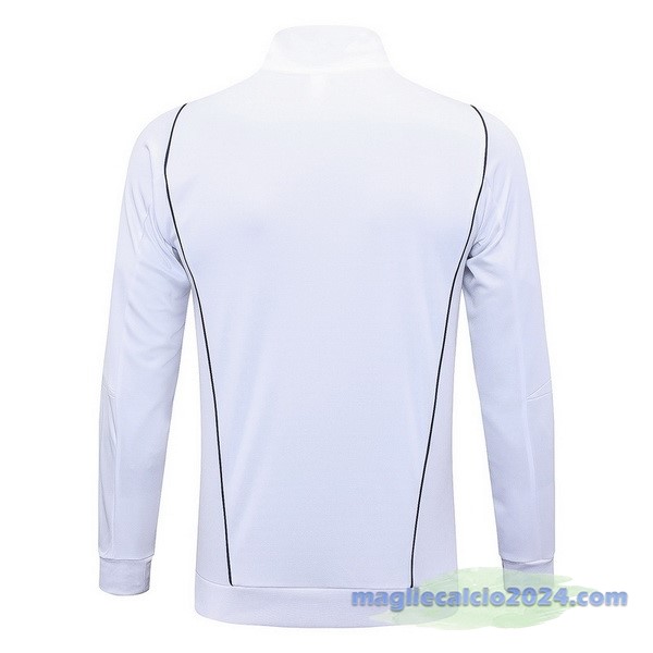 Set Completo Lunga Zip Giacca Italia 2023 Bianco Nero Poco Prezzo