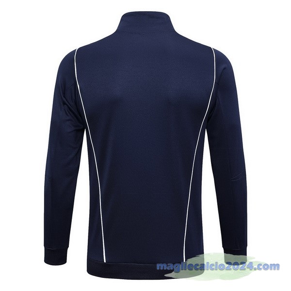 Set Completo Lunga Zip Giacca Italia 2023 Blu Navy Bianco Poco Prezzo