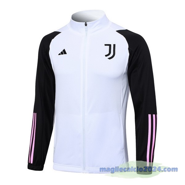 Set Completo Lunga Zip Giacca Juventus 2023 2024 Bianco Nero Poco Prezzo