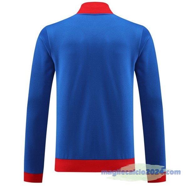 Set Completo Lunga Zip Giacca Lyon 2023 2024 Blu Rosso Poco Prezzo