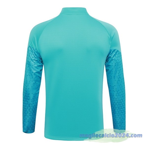 Set Completo Lunga Zip Giacca Marsella 2023 2024 Verde Blu Poco Prezzo