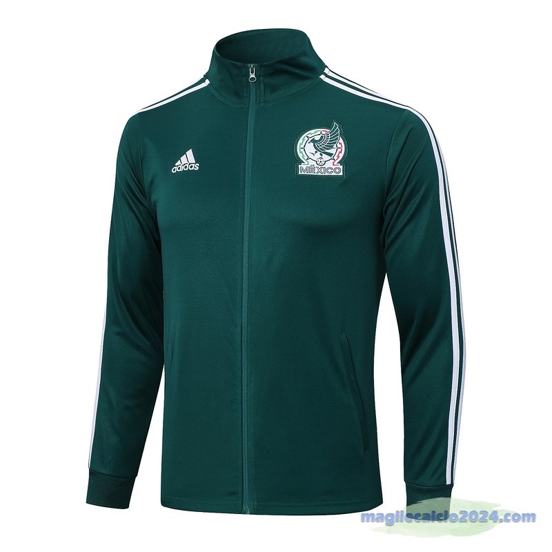 Set Completo Lunga Zip Giacca Messico 2023 Verde Poco Prezzo