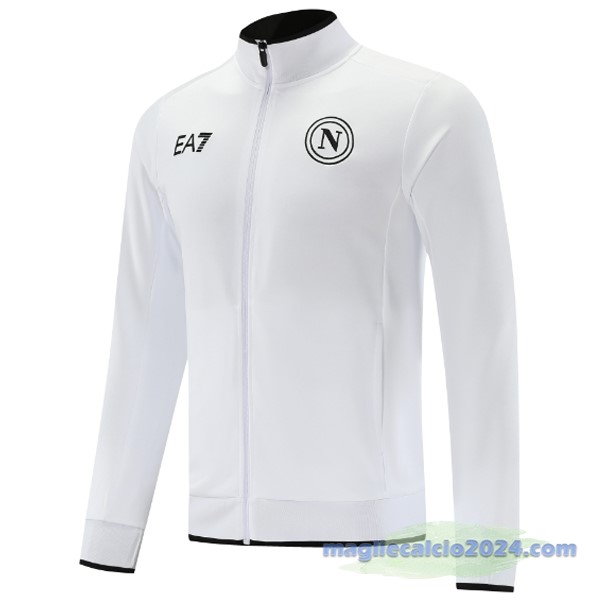 Set Completo Lunga Zip Giacca Napoli 2023 2024 Bianco Poco Prezzo