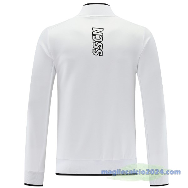Set Completo Lunga Zip Giacca Napoli 2023 2024 Bianco Poco Prezzo