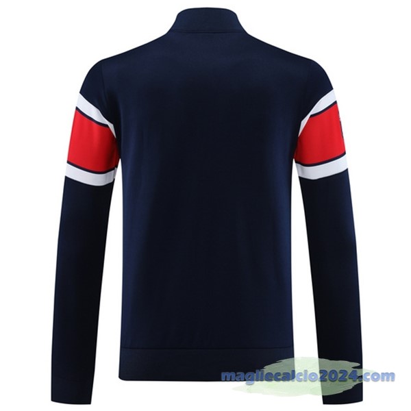 Set Completo Lunga Zip Giacca Paris Saint Germain 2023 2024 Blu Rosso Bianco Poco Prezzo