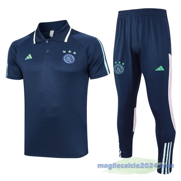 Set Completo Polo Ajax 2023 2024 Blu Navy Poco Prezzo
