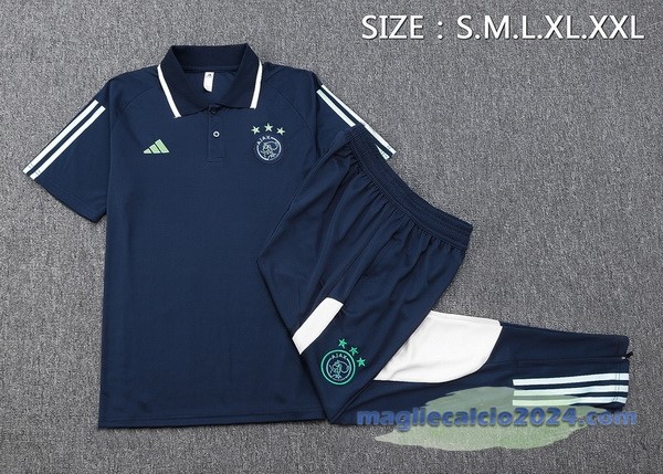 Set Completo Polo Ajax 2023 2024 Blu Navy Poco Prezzo