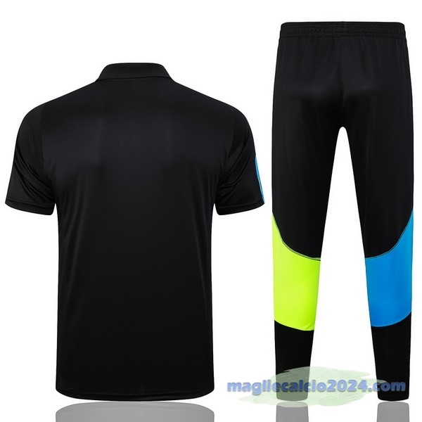 Set Completo Polo Arsenal 2023 2024 Nero Blu Giallo Poco Prezzo