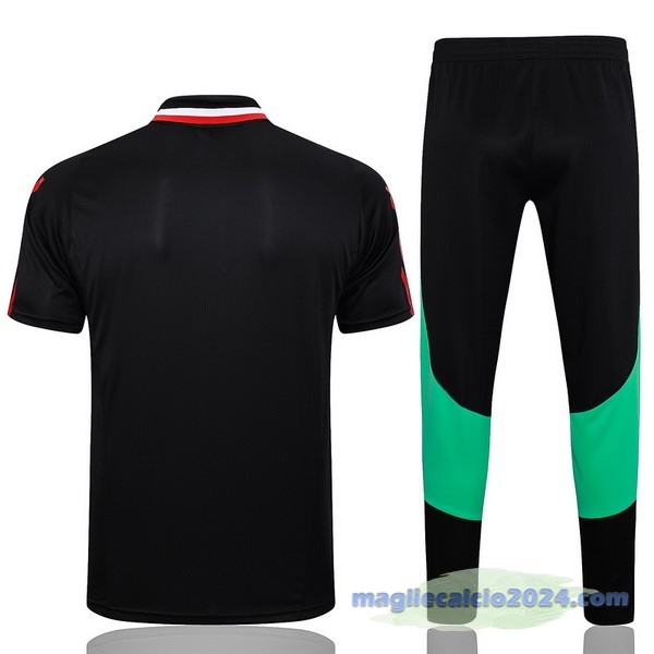 Set Completo Polo Manchester United 2023 2024 Rosso I Nero Poco Prezzo