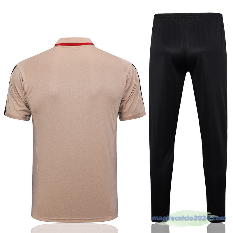 Set Completo Polo São Paulo 2023 2024 Giallo Arancione Poco Prezzo