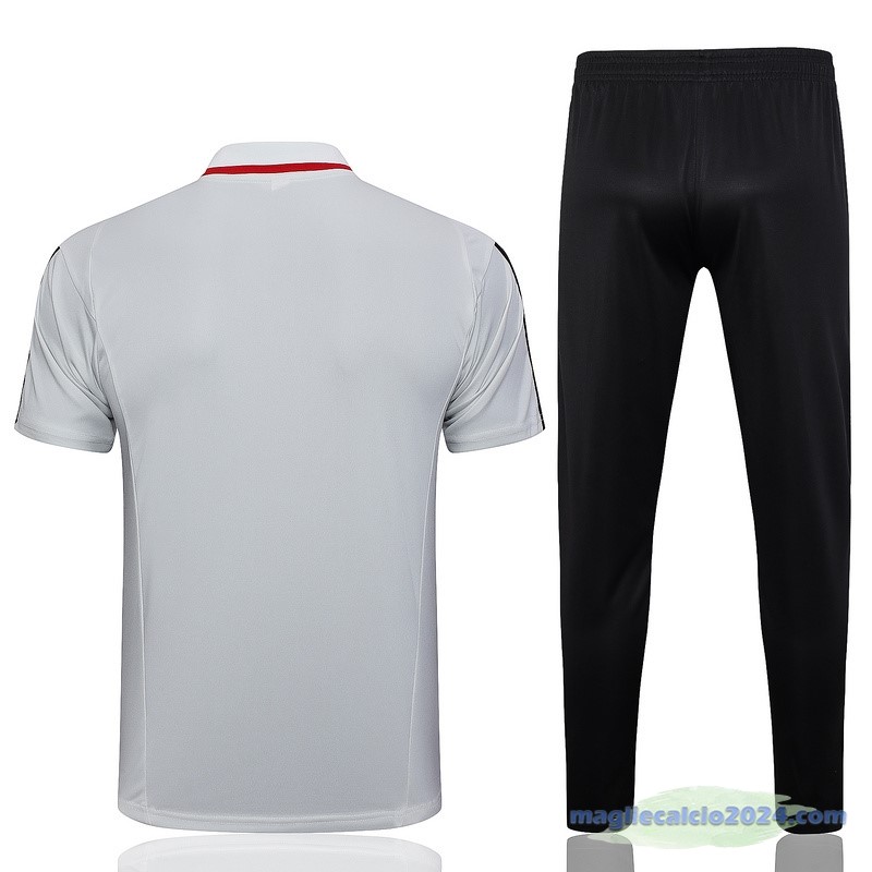 Set Completo Polo São Paulo 2023 2024 Grigio Luce Poco Prezzo