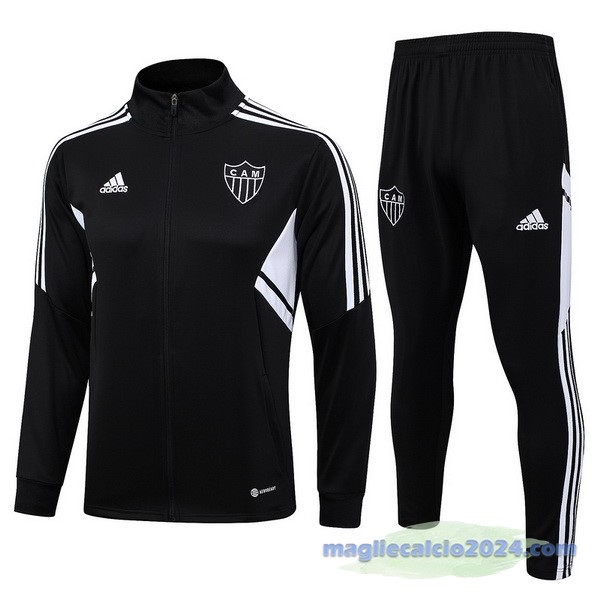 Set Completo Set Completo Lunga Zip Giacca Atlético Mineiro 2023 2024 Nero Bianco Poco Prezzo
