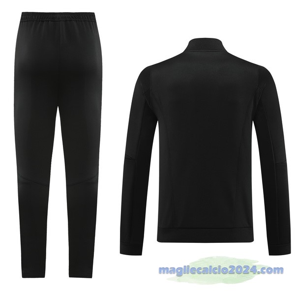 Set Completo Set Completo Lunga Zip Giacca Bayern Múnich 2023 2024 Nero I Purpureo Poco Prezzo