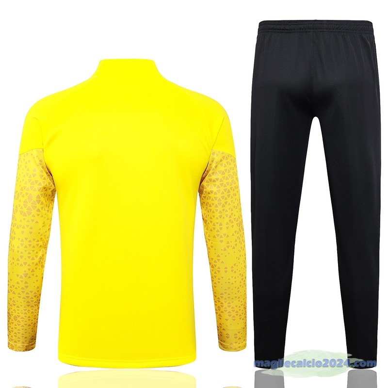 Set Completo Set Completo Lunga Zip Giacca Borussia Dortmund 2023 2024 Giallo I Nero Poco Prezzo