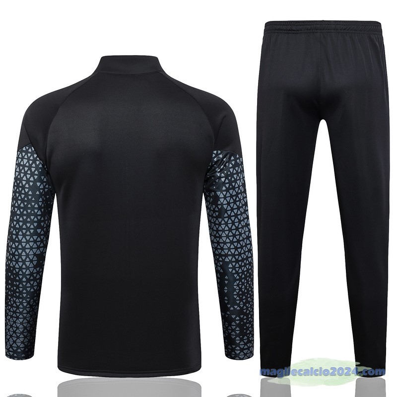 Set Completo Set Completo Lunga Zip Giacca Borussia Dortmund 2023 2024 Nero Grigio Poco Prezzo