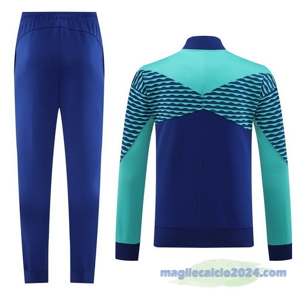 Set Completo Set Completo Lunga Zip Giacca Brasile 2023 Blu Verde Poco Prezzo