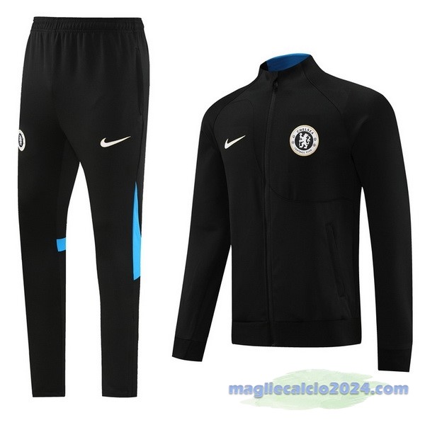 Set Completo Set Completo Lunga Zip Giacca Chelsea 2023 2024 Nero Blu Poco Prezzo