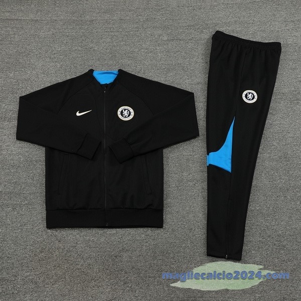 Set Completo Set Completo Lunga Zip Giacca Chelsea 2023 2024 Nero Blu Poco Prezzo