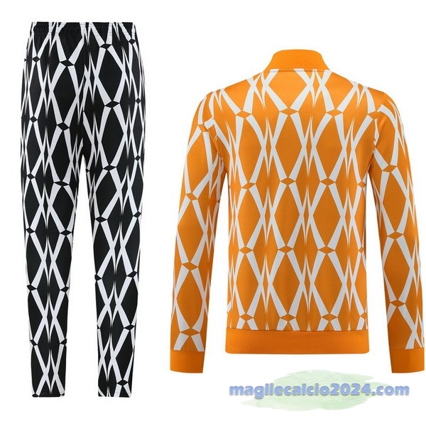 Set Completo Set Completo Lunga Zip Giacca Costa d'Avorio 2023 Nero Arancione Poco Prezzo