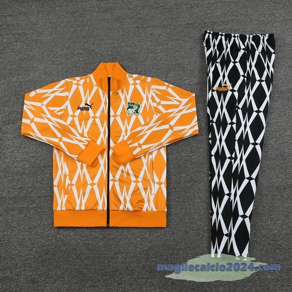Set Completo Set Completo Lunga Zip Giacca Costa d'Avorio 2023 Nero Arancione Poco Prezzo