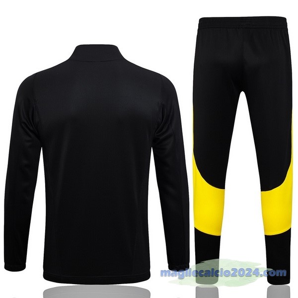 Set Completo Set Completo Lunga Zip Giacca Juventus 2023 2024 Nero Bianco Giallo Poco Prezzo