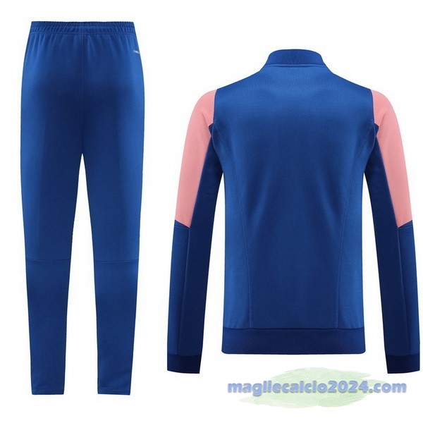 Set Completo Set Completo Lunga Zip Giacca Lyon 2023 2024 Blu Rosa Poco Prezzo