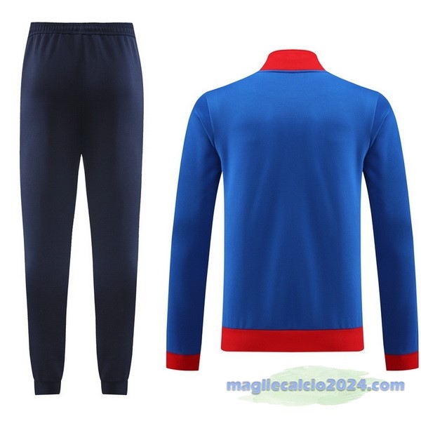 Set Completo Set Completo Lunga Zip Giacca Lyon 2023 2024 Blu Rosso Poco Prezzo