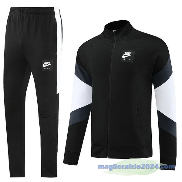 Set Completo Set Completo Lunga Zip Giacca Nike 2023 Nero Bianco Poco Prezzo
