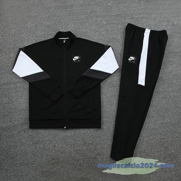 Set Completo Set Completo Lunga Zip Giacca Nike 2023 Nero Bianco Poco Prezzo