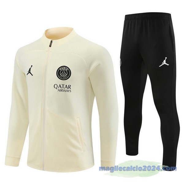 Set Completo Set Completo Lunga Zip Giacca Paris Saint Germain 2023 2024 Giallo I Nero Poco Prezzo