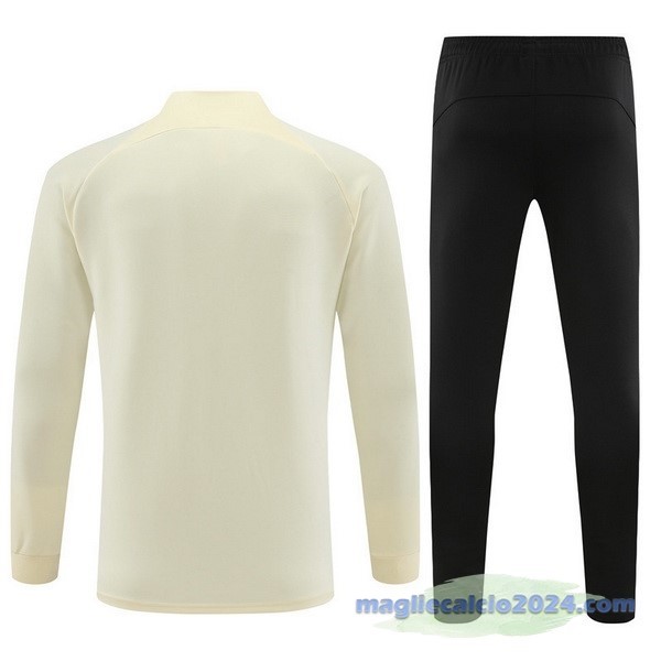 Set Completo Set Completo Lunga Zip Giacca Paris Saint Germain 2023 2024 Giallo I Nero Poco Prezzo