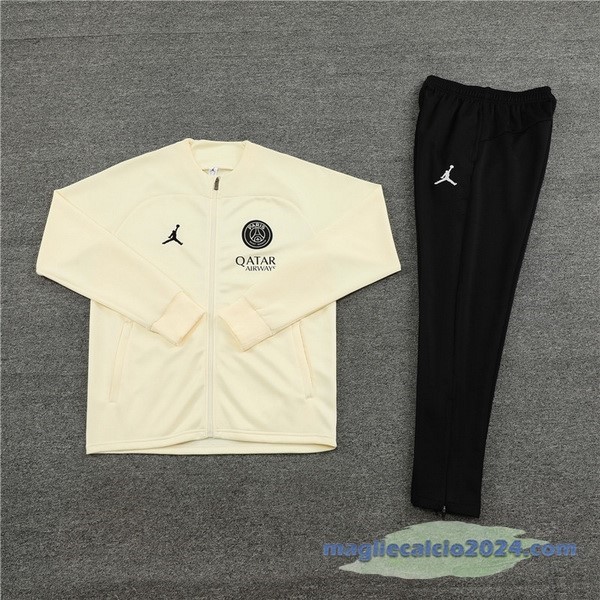 Set Completo Set Completo Lunga Zip Giacca Paris Saint Germain 2023 2024 Giallo I Nero Poco Prezzo