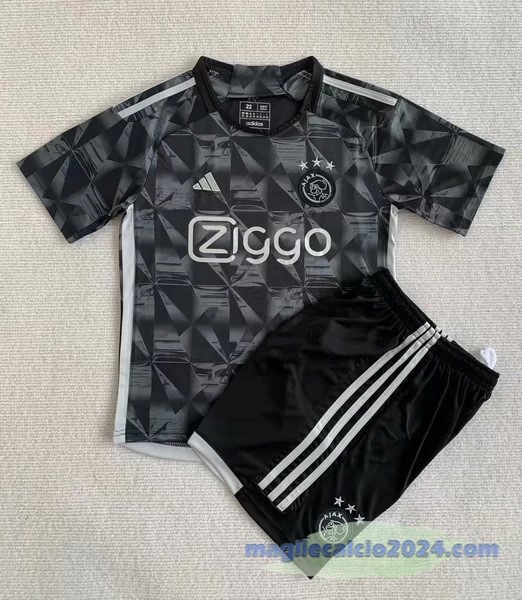 Terza Conjunto De Bambino Ajax 2023 2024 Nero Poco Prezzo