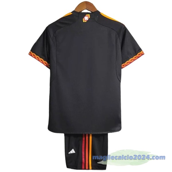 Terza Conjunto De Bambino As Roma 2023 2024 I Nero Poco Prezzo