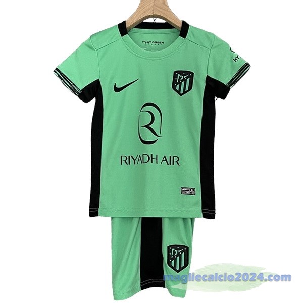 Terza Conjunto De Bambino Atlético Madrid 2023 2024 Verde Poco Prezzo