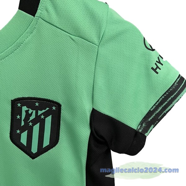 Terza Conjunto De Bambino Atlético Madrid 2023 2024 Verde Poco Prezzo