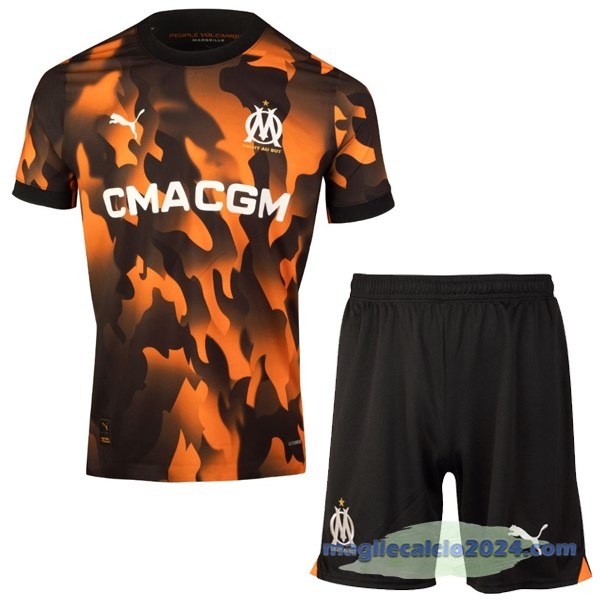 Terza Conjunto De Bambino Marsella 2023 2024 Arancione Poco Prezzo