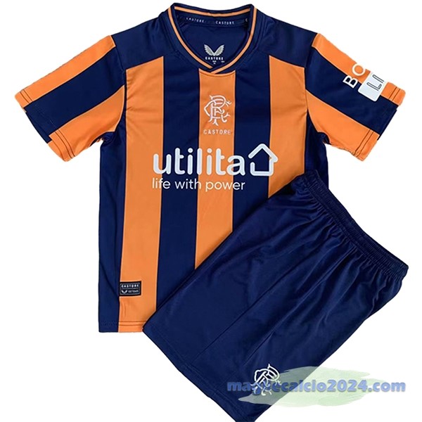Terza Conjunto De Bambino Rangers 2023 2024 Arancione Poco Prezzo