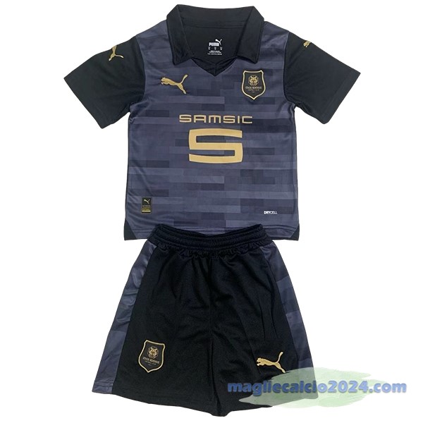 Terza Conjunto De Bambino Rennais 2023 2024 Nero Poco Prezzo
