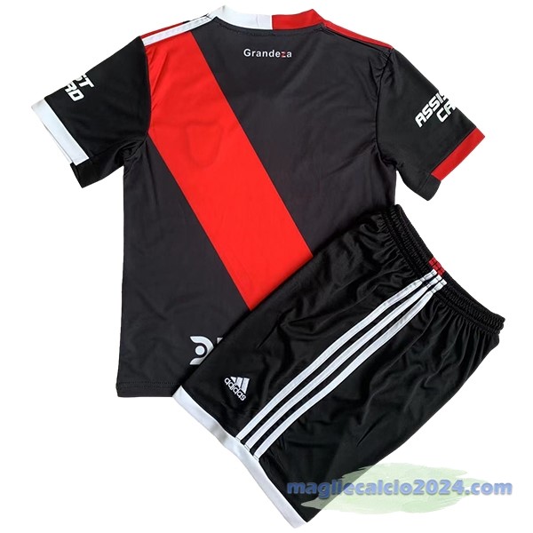 Terza Conjunto De Bambino River Plate 2023 2024 Nero Poco Prezzo