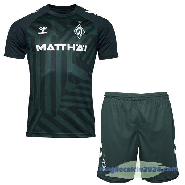 Terza Conjunto De Bambino Werder Bremen 2023 2024 Verde Poco Prezzo