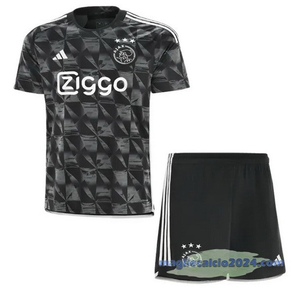 Terza Conjunto De Uomo Ajax 2023 2024 Nero Poco Prezzo