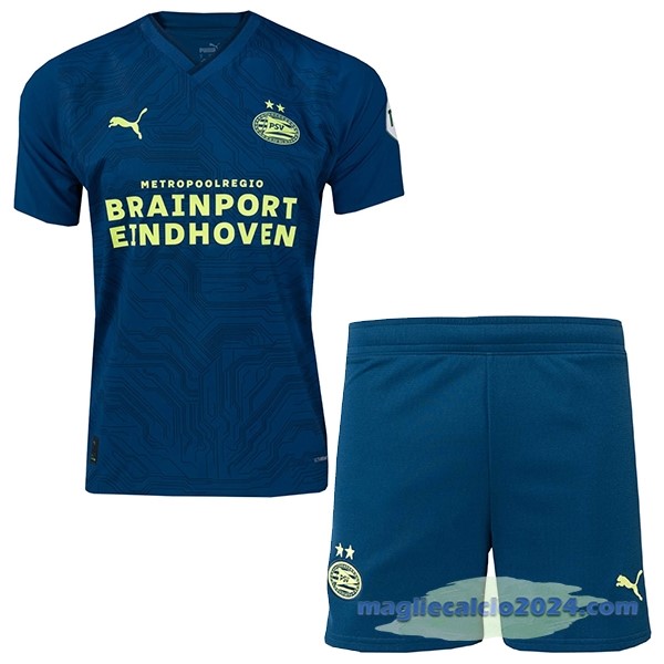 Terza Conjunto De Uomo Eindhoven 2023 2024 Blu Poco Prezzo