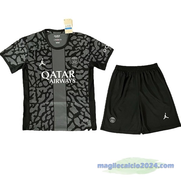 Terza Conjunto De Uomo Paris Saint Germain 2023 2024 Nero Grigio Poco Prezzo