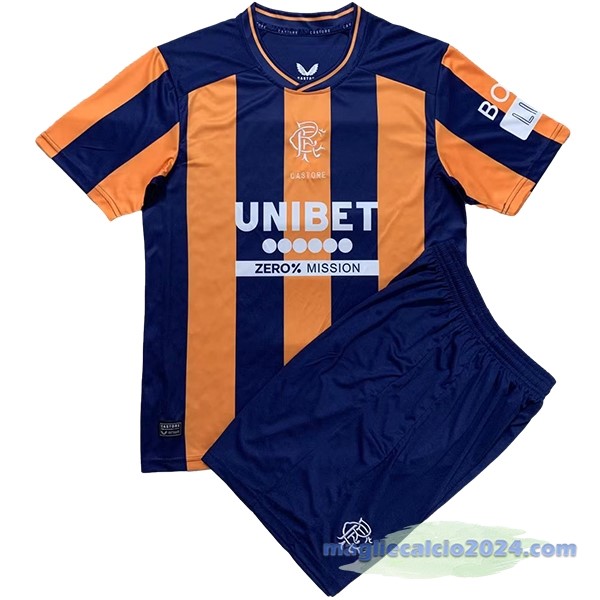 Terza Conjunto De Uomo Rangers 2023 2024 Arancione Poco Prezzo