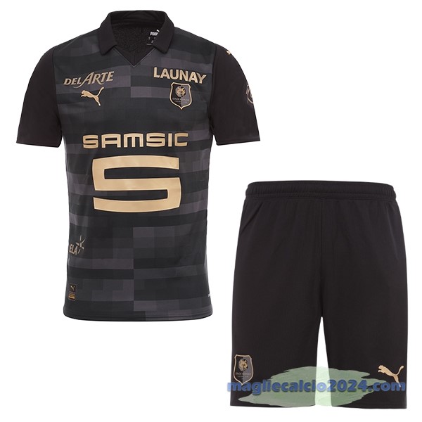 Terza Conjunto De Uomo Rennais 2023 2024 Nero Poco Prezzo