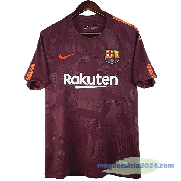 Terza Maglia Barcelona Retro 2017 2018 Rosso Poco Prezzo