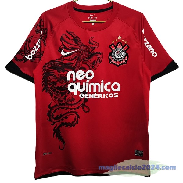 Terza Maglia Corinthians Paulista Retro 2011 Rosso Poco Prezzo
