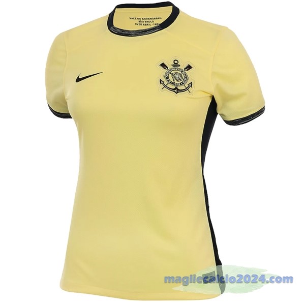 Terza Maglia Donna Corinthians Paulista 2023 2024 Giallo Poco Prezzo