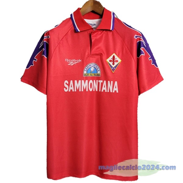 Terza Maglia Fiorentina Retro 1995 1997 Rosso Poco Prezzo